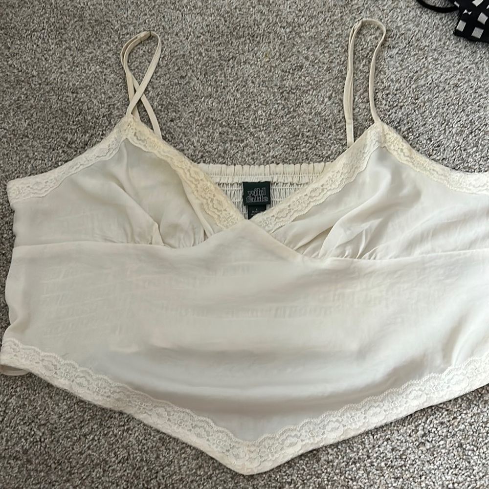white flowy shirt
